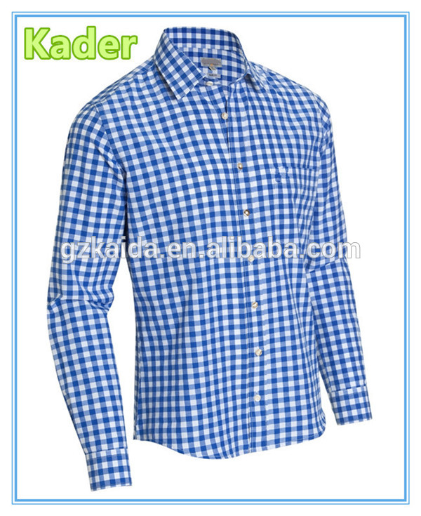 スリムフィット正式なチェックシャツブランド名用男性-プラスサイズシャツ、ブラウス問屋・仕入れ・卸・卸売り