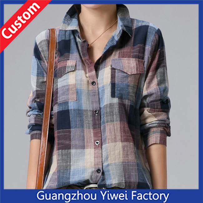 トレンディなデザイン高品質スリムフィット長袖シャツレディースシャツ品質で人気のある-プラスサイズシャツ、ブラウス問屋・仕入れ・卸・卸売り