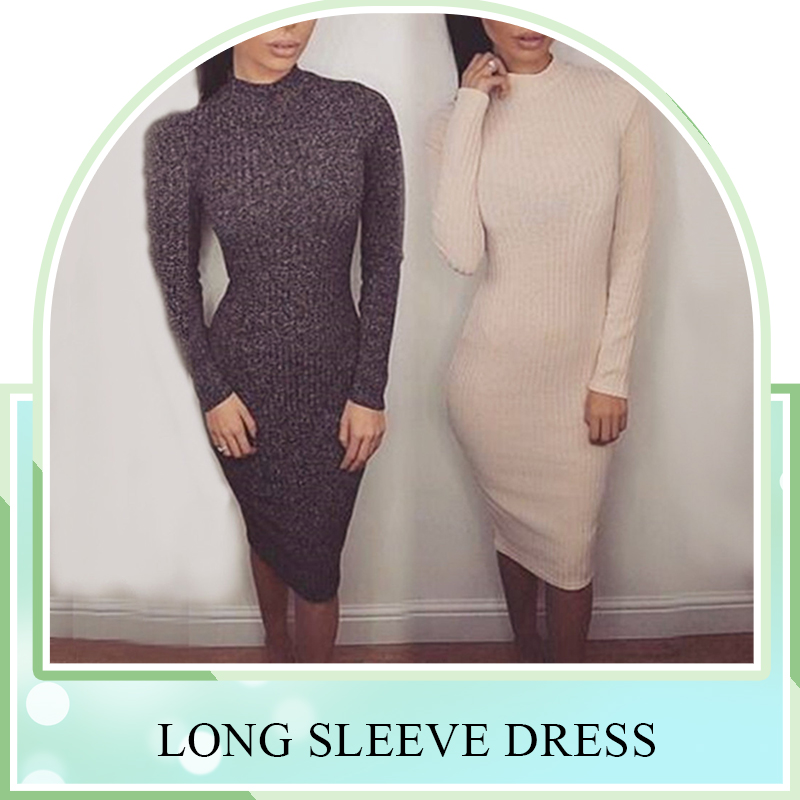 新しい年の女性ロング スリーブ完全ファッション セーター マキシ ドレス卸売-プラスサイズドレス、スカート問屋・仕入れ・卸・卸売り