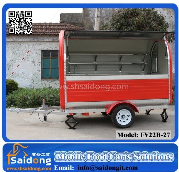 最新の中国の携帯フードカート二輪/foodキオスクのカート/アイスクリームのトレーラー-軽食機械問屋・仕入れ・卸・卸売り