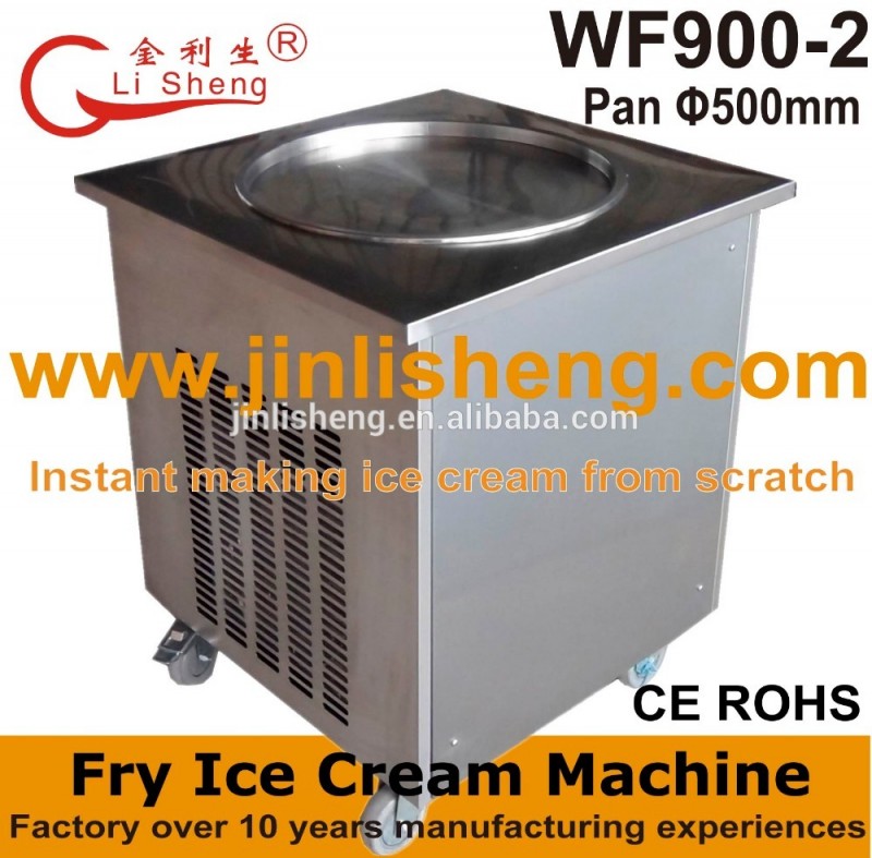 ユジン李康生cewf900単一ラウンドアイス冷凍ロールパン揚げアイスクリームマシン-軽食機械問屋・仕入れ・卸・卸売り